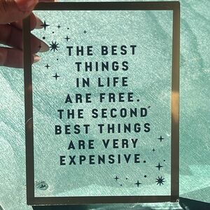 Decorative Glass Quote Frame